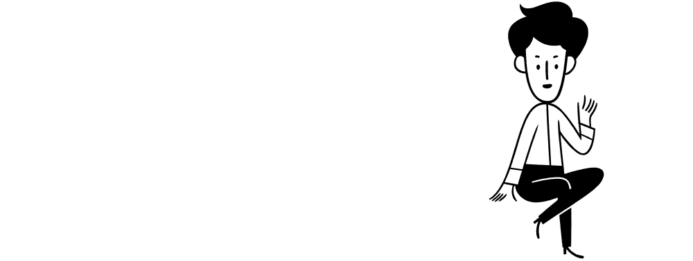 Ilustração de uma pessoa sentada em cima de um reprodutor de vídeo