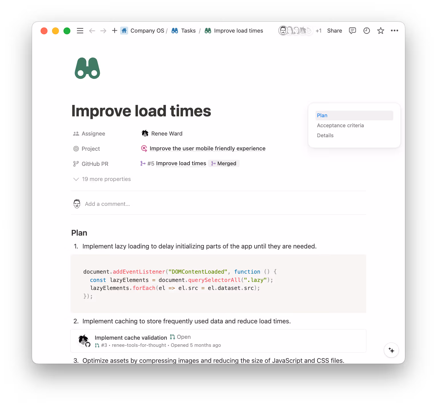 Now engineers can consolidate project information from various tools, making documentation effortless, and connecting all important processes to their daily work and the work of cross-functional teams across the company.