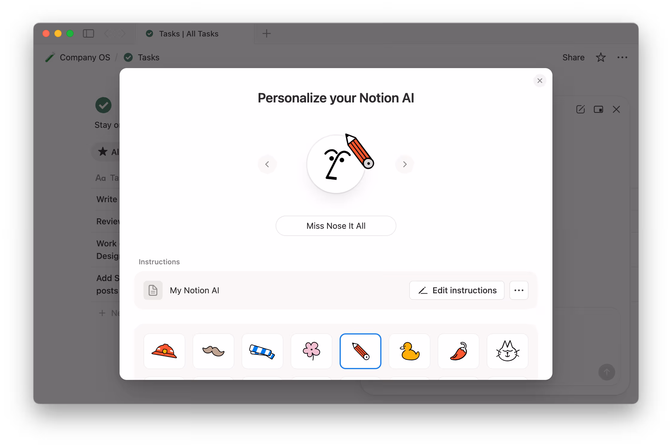 hc: personalize agent