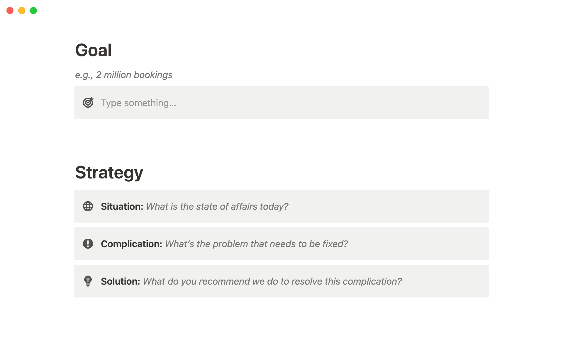 Estabeleça uma meta clara e elabore uma estratégia.